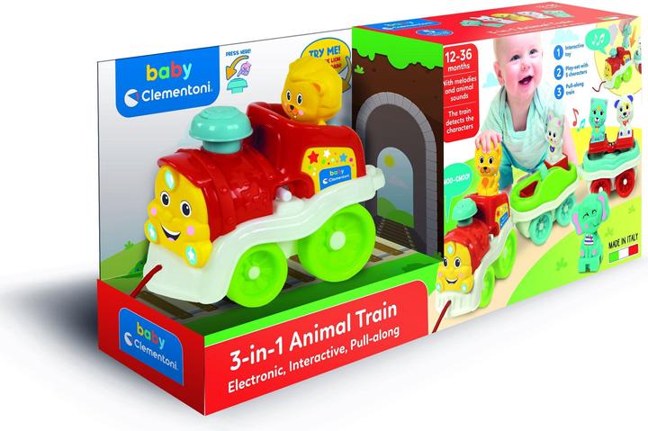 Actual product image Clementoni Baby Animal Train Interactive 3in1
