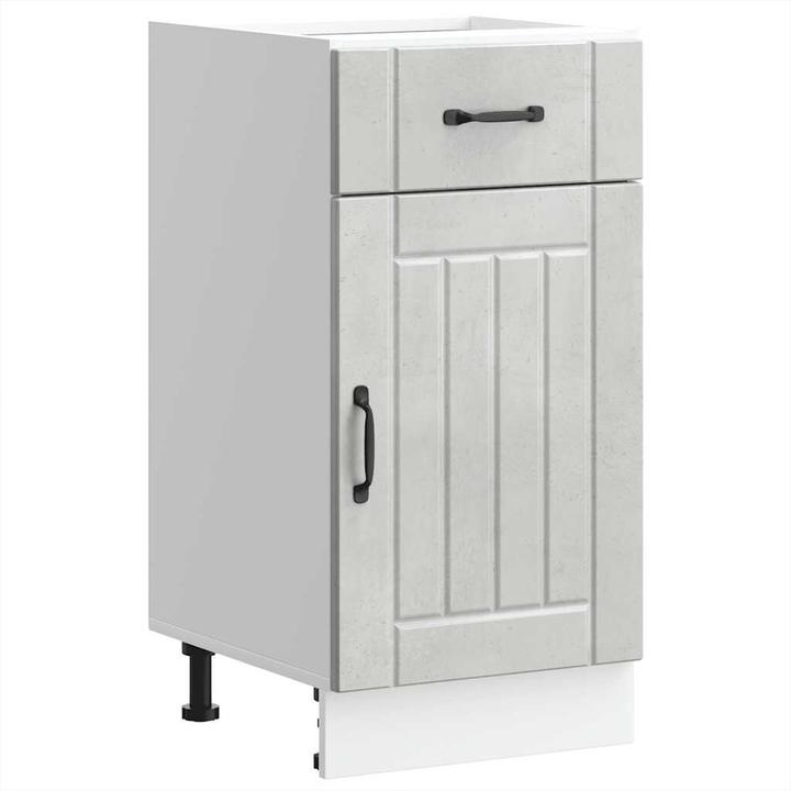 Actual product image VidaXL Kitchen base unit Lucca Concrete grey Wood-based sink base unit (40 x 46 x 81.5 cm)
