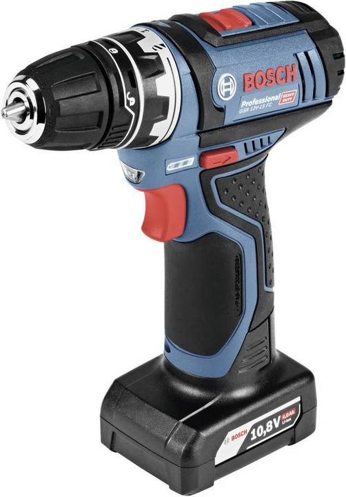 Actual product image Bosch Professional Cordless drill GSR 12V-15 FC(2x 2.0 Ah GAL 12V-40 GFA 12-B GFA 12-W GFA 12-E CC) (Rechargeable battery operated)