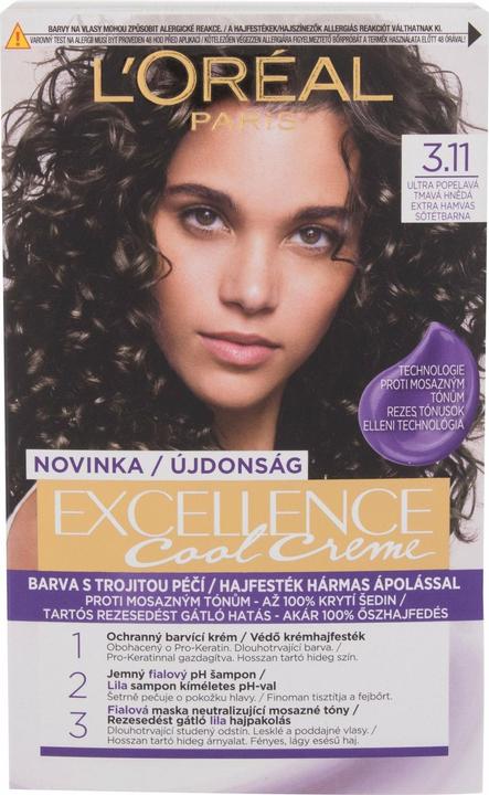 L'Oréal Paris Excellence Cool Creme (3.11 Ultra Ash Dark Brown)