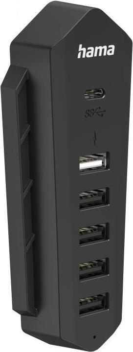 Hama Hub USB 6in1 per Playstation 5, 6 porte (1x USB-C, 5x USB-A), nero (PS5)
