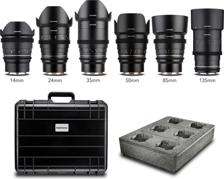 Actual product image Samyang MF 14/24/35/50/85/135 MK2 Case Sony E (Sony E, full size)