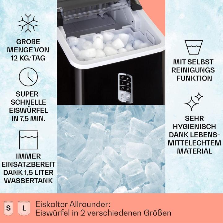 Produktbild Klarstein Eiswürfelbereiter, Schwarz
