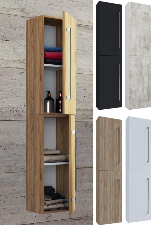 Image du produit VCM Meubles de salle de bains en bois Hochschrank Badinos 2 Drehtüren (33 x 22 x 150 cm)