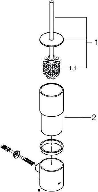 Image du produit Grohe Ensemble brosse de toilette Atrio