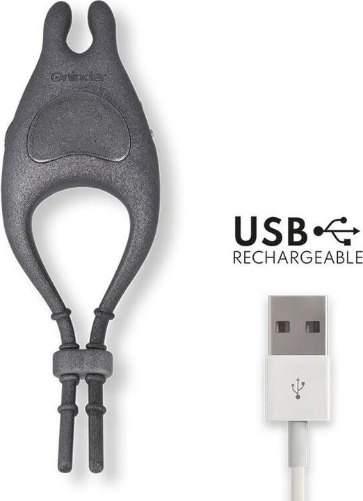 Productafbeelding Oninder Pampa Oplaadbare Verstelbare Vibrator Ring Met Clitorisstimulator 10 Snelheden