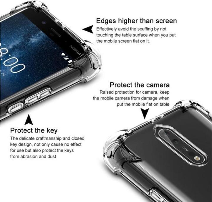 Produktbild Screenguard Nokia 8.1 Crystal Soft Airbag Bumper (Nokia 8)