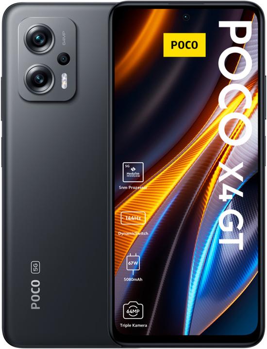 Actual product image Xiaomi Poco X4 GT (128 GB, Black, 6.60", Dual SIM, 64 Mpx, 5G)