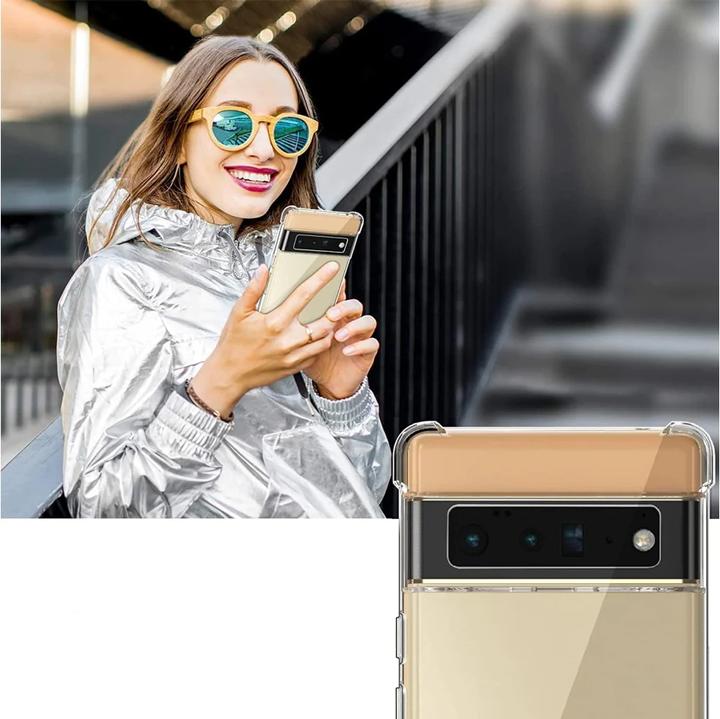 Actual product image Screenguard Google Pixel 6 Pro Case Crystal Soft Airbag Bumper (Google Pixel 6 Pro)