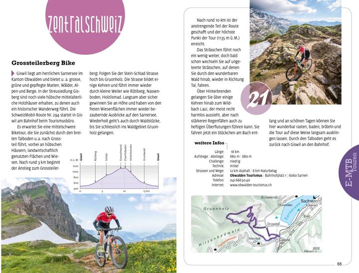 Produktbild E-Mountainbike Touren Erlebnis Schweiz (Deutsch, Hallwag Kümmerly, 2021)