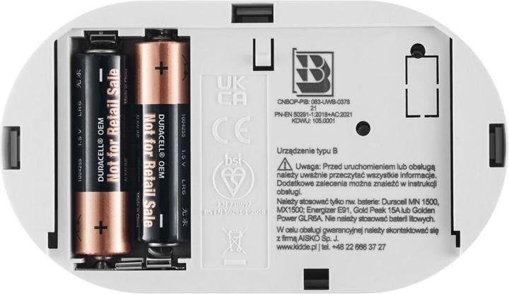 Actual product image Kidde carbon monoxide detector K5CO