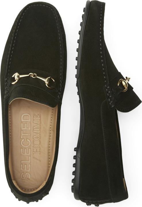 Actual product image Selected Homme Slhsergio Suede Horsebit Driving Shoe (41)