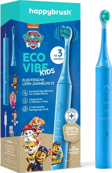 Actual product image happybrush Schallzahnbürste Eco Vibe Kids Paw Patrol (Sonic toothbrush)