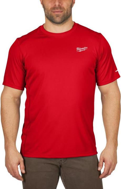 Image du produit GCS T-shirt de travail à manches courtes, léger - Rouge Wwssrd-L (L)