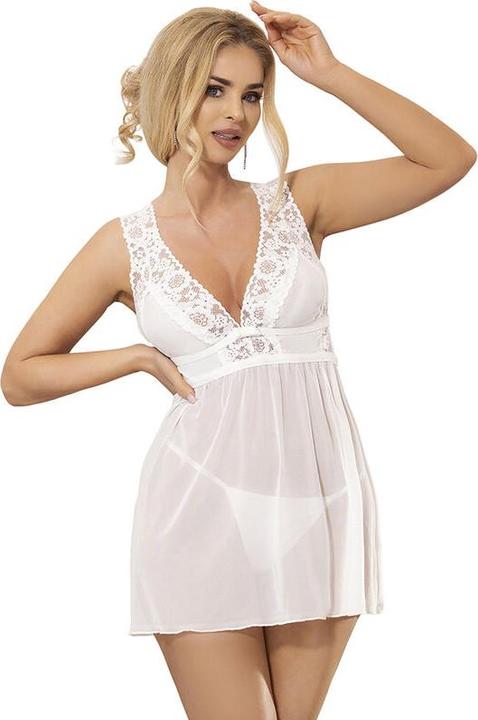 Immagine prodotto Subblime Babydoll Con Scollo A V In Pizzo Bianco S/M (S/M)