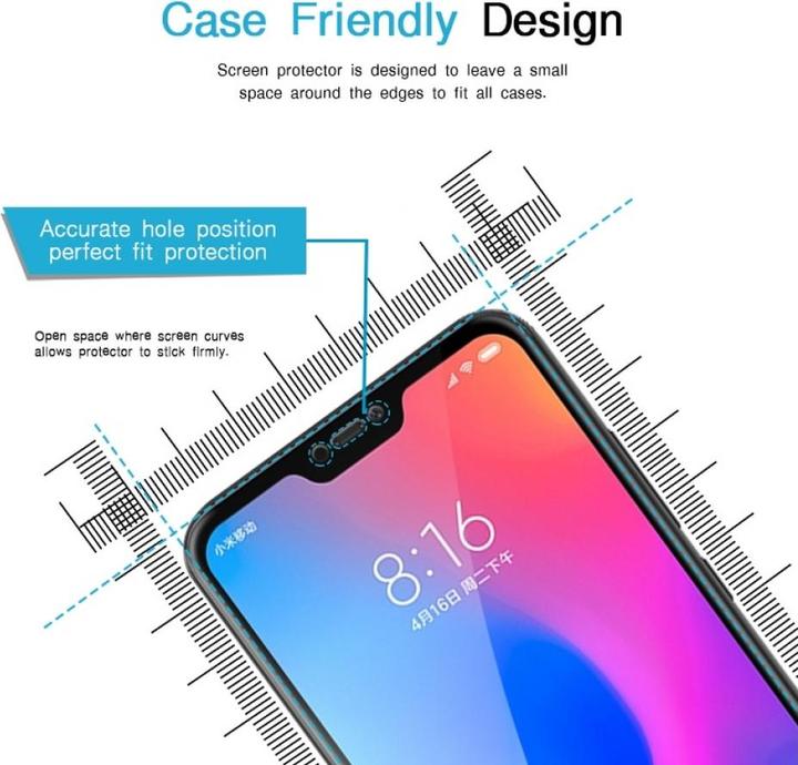 Produktbild Screenguard Xiaomi Mi A2 Lite Full Screen Panzerglas Schutzfolie 2.5D 9H (1 Stück, Xiaomi Mi A2 lite)
