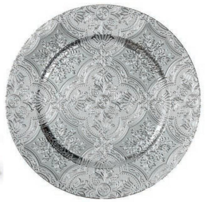 Produktbild Inge’s Glas Christmas Decor Weihnachtsteller Ø 33 cm, Silber
