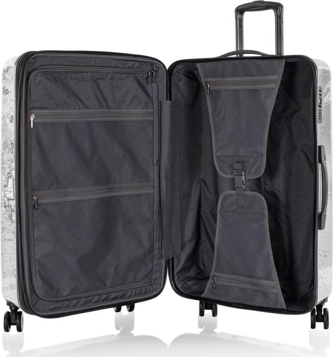 Immagine prodotto Heys Journey Fashion Spinner -matkalaukku, mustavalkoinen kartta (127 l, L (90 - 115l))