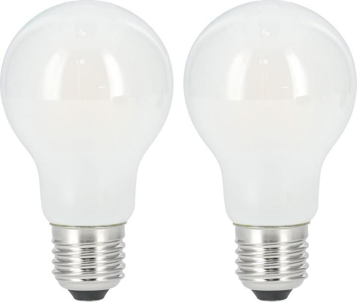 Actual product image Xavax LED filament, E27, 806lm replaces 60W, incandescent lamp, Matte, Warm white, 2 pcs. (E27, 6.50 W, 806 lm, 2 x, E)