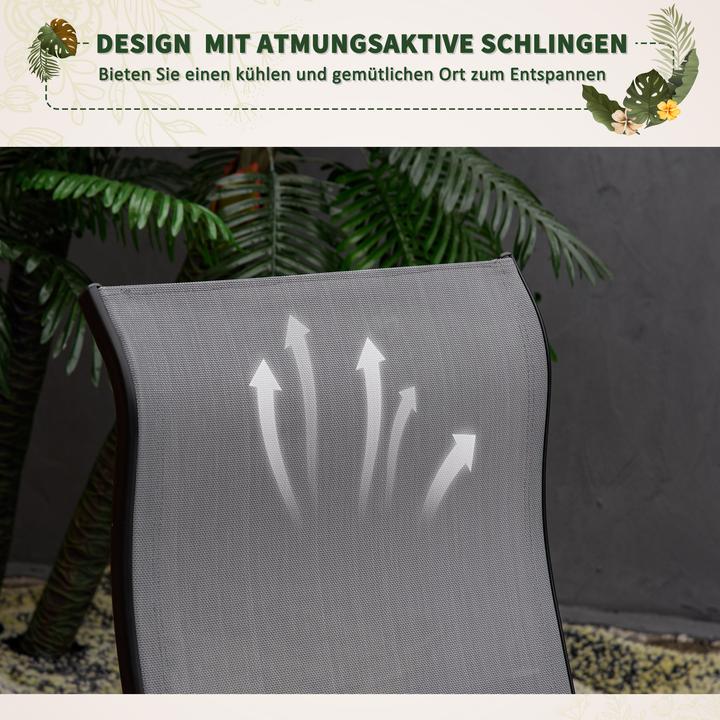 Actual product image Outsunny Rocking chair with adjustable backrest and footrest (90 cm)