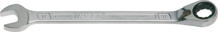 Immagine prodotto HAZET Chiave combinata a forchetta/ad anello con cricchetto 606-15 ∙ Profilo trazione doppio esagon… (15 mm)