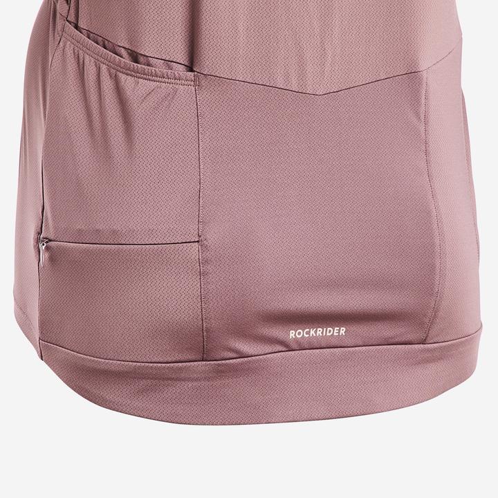 Immagine prodotto Rockrider Radtrikot kurzarm Cargo Damen rosa/grau (S)