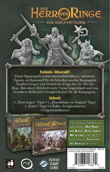 Actual product image FFG FFGD0181 - Der Herr der Ringe : Reise durch Mittelerde - Geisseln der wüsten Lande, 1-5 Spieler (German)