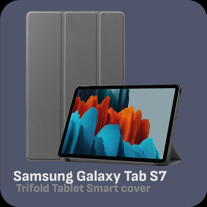 Produktbild Cazy Premium Smart Hülle Kompatibel mit Samsung Galaxy Tab S7 - Schutz Etui Hülle - Automatischem (Galaxy Tab S7)