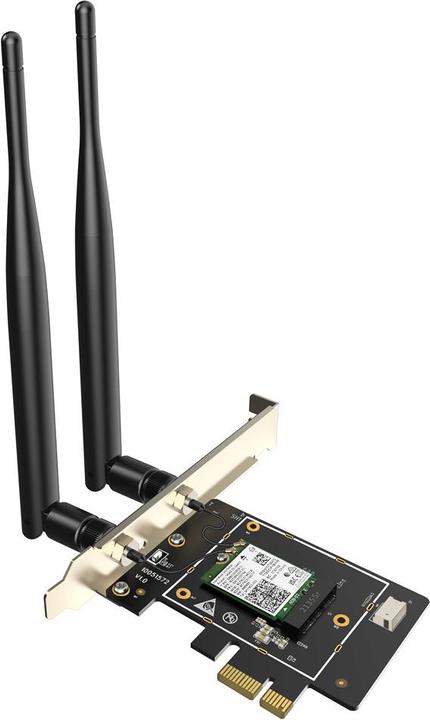 Produktbild Tenda E33 Netzwerkkarte Eingebaut WLAN 2402 Mbit/s (Mini PCI Express)