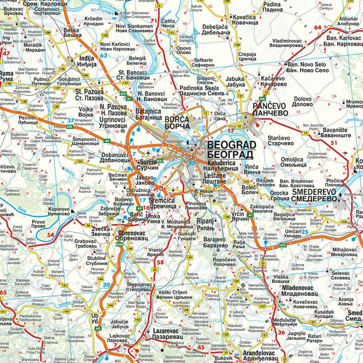 Actual product image Slovenia - Croatia - Serbia - Bosnia-Herzegovina - Montenegro - Kosovo - North Macedonia