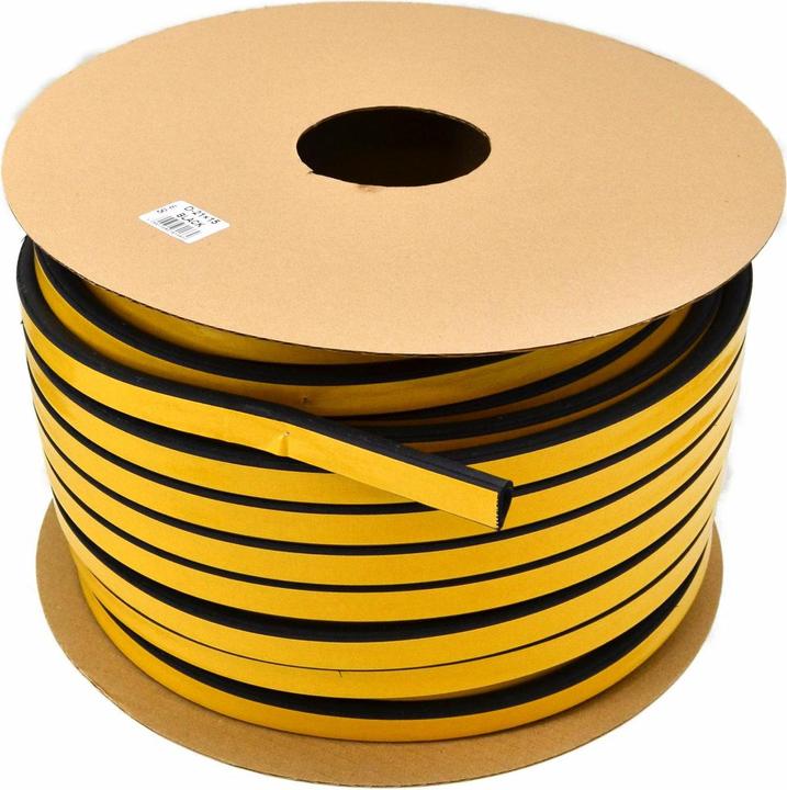 Stomil Sanok 1m D 9mm x 7,5mm schwarz Fensterdichtung Türdichtung EPDM