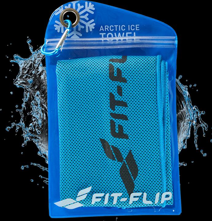 Image du produit Fit-Flip Airflip Towel Kühlhandtuch Mikrofaser mit Tasche 100x30cm (100 x 30 cm)