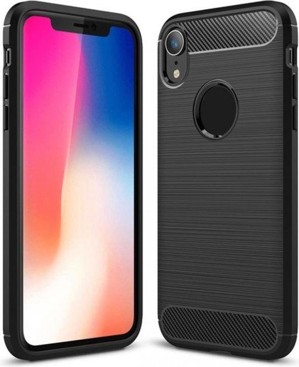 Image du produit Screenguard Apple iPhone XR Étui Carbon Brushed Soft TPU (Apple iPhone XR)
