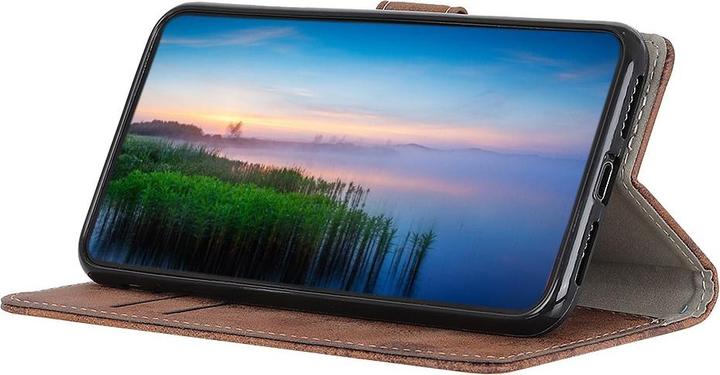 Produktbild Cover-Discount Galaxy A12 - Vintage Etui Wildleder Optik braun (Samsung Galaxy A12)