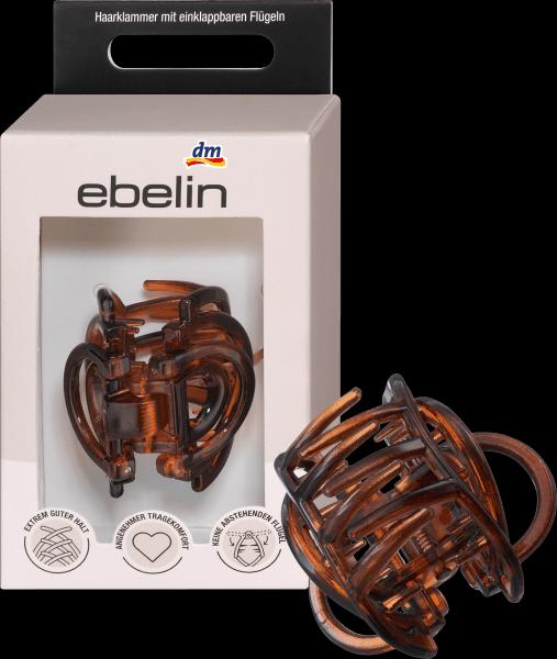 Produktbild dm ebelin Haarklammer mit einklappbaren Flügeln schwarz / braun (1 Stk.)
