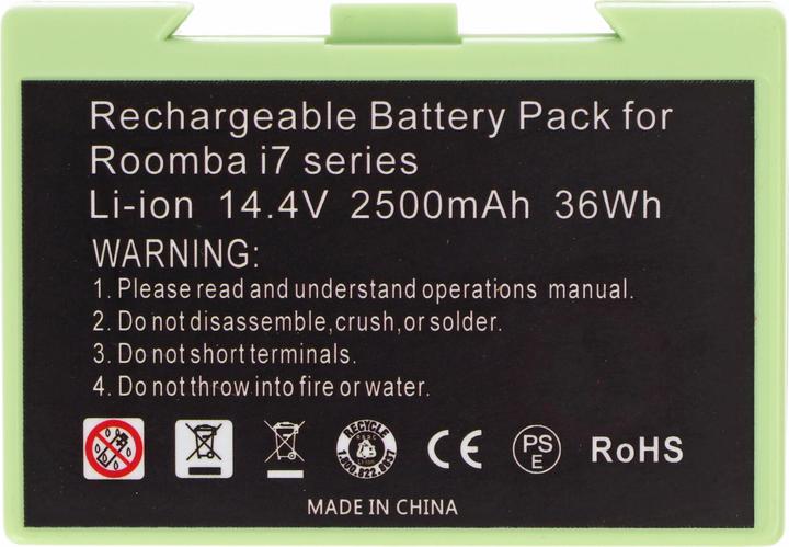 Actual product image AccuCell Household robot battery as a replacement for iRobot ABL-D2, ABL-D1, 4624864 - 2600mAh 14.4V Li-Ion