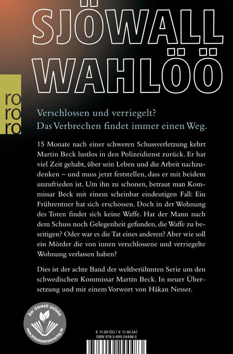 Image du produit Verschlossen und verriegelt (Allemand, Maj Sjöwall, 2008)