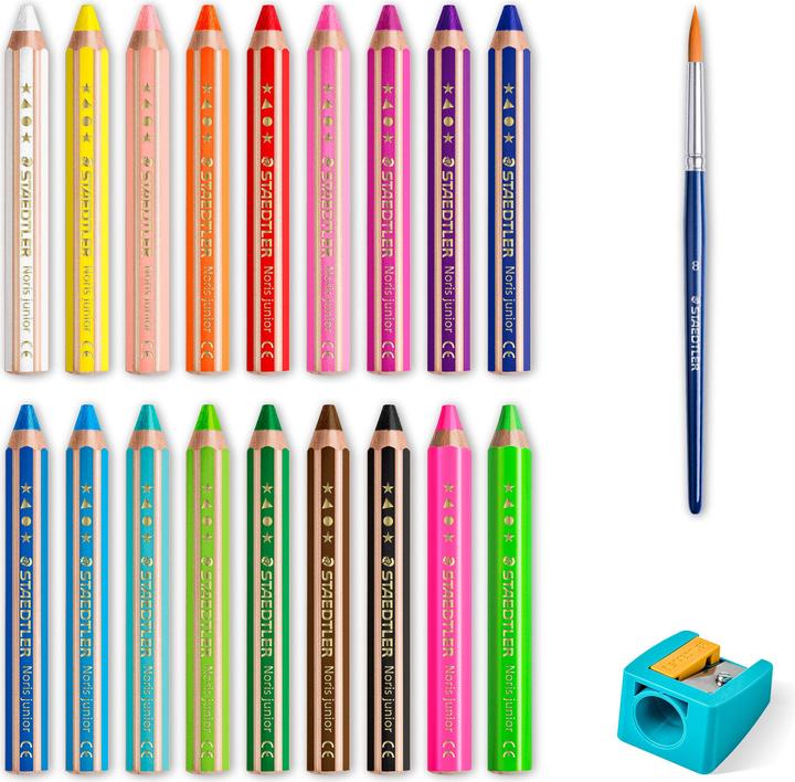 Produktbild Staedtler Buntstift Noris jun 18ST (Mehrfarbig, 18 x)