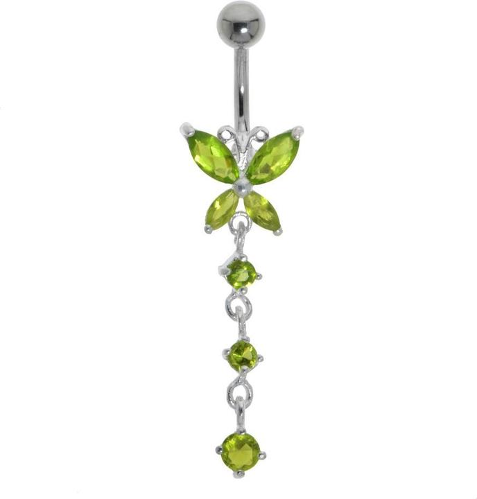 Produktbild Bijouteria Bauchpiercing (Edelstahl, Silber 925, Kristall)