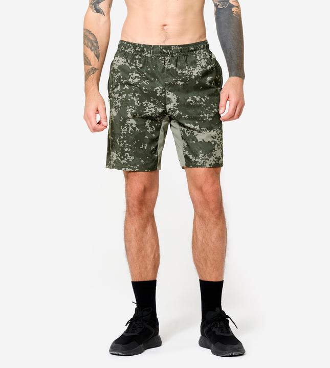 Domyos Shorts Reissverschlusstaschen - khaki