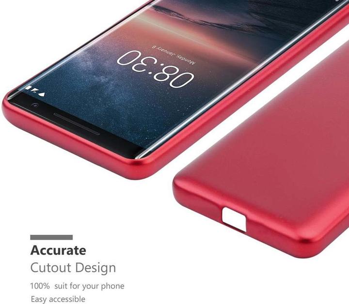 Productafbeelding Cadorabo TPU Matte Metallic hoes (Nokia 8 Sirocco)