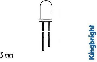 Produktbild Velleman 5mm Phototransistor Water-Clear 940Nm