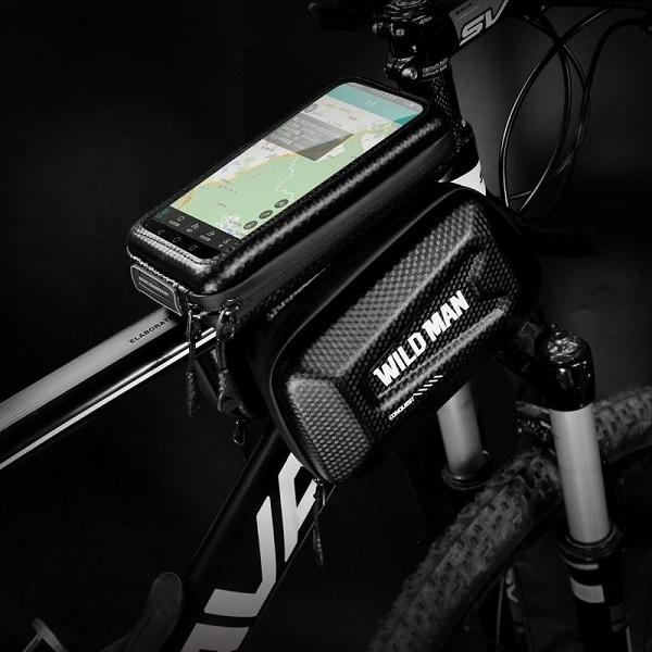Image du produit Wildman Etui/uchwyt rowerowy XL E6S sakwa na ramę czarna/black (1 l, Sacoche de cadre)