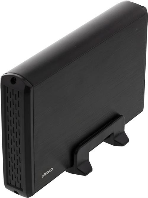 Deltaco Custodia per HDD SATA 3,5" USB 3.0, nero (3.5")