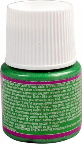 Image du produit Pebeo Deco Couleur acrylique nacrée (Vert foncé, 45 ml)