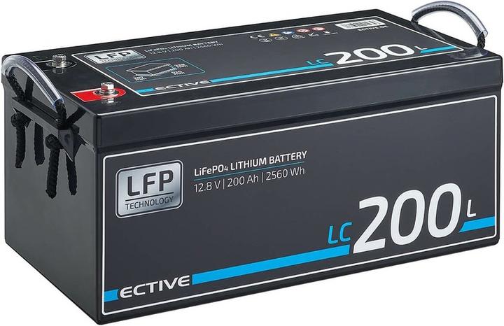 Immagine prodotto Ective LC 200L 12V LiFePO4 batteria al litio 200 Ah (12 V, 200 Ah)