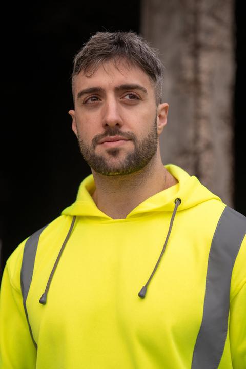 Immagine prodotto Korntex Felpa con cappuccio Hi-Vis (M)