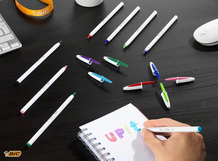 Image du produit Bic CRISTAL UP - Stylo à bille (Multicolore, 4 x)