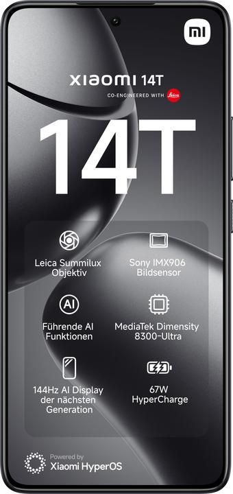 Image du produit Xiaomi 14T + Moniteur de jeu incurvé 30" Bundle de lancement (256 Go, Noir Titan, 6.67", Double SIM, 50 Mpx, 5G)