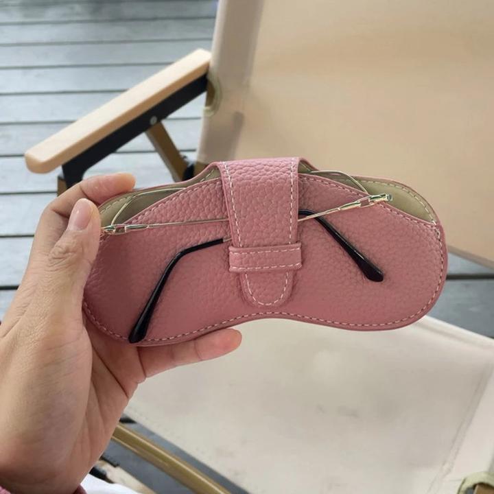 Produktbild Only-Bags.Store PU Leder tragbare Brillen Tasche Sonnenbrille Lagerung Taschen Auto Brille Schutzhülle
